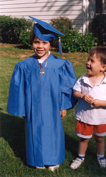 Ada's kindergarden graduation, 1995