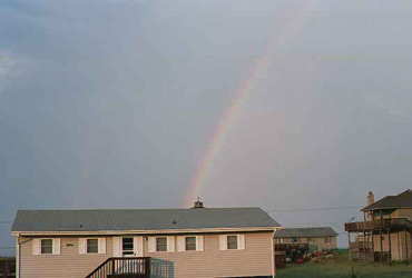 rainbow across from where we stayed