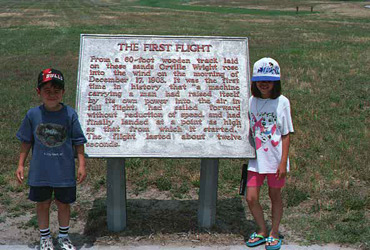 the Wright brothers memorial